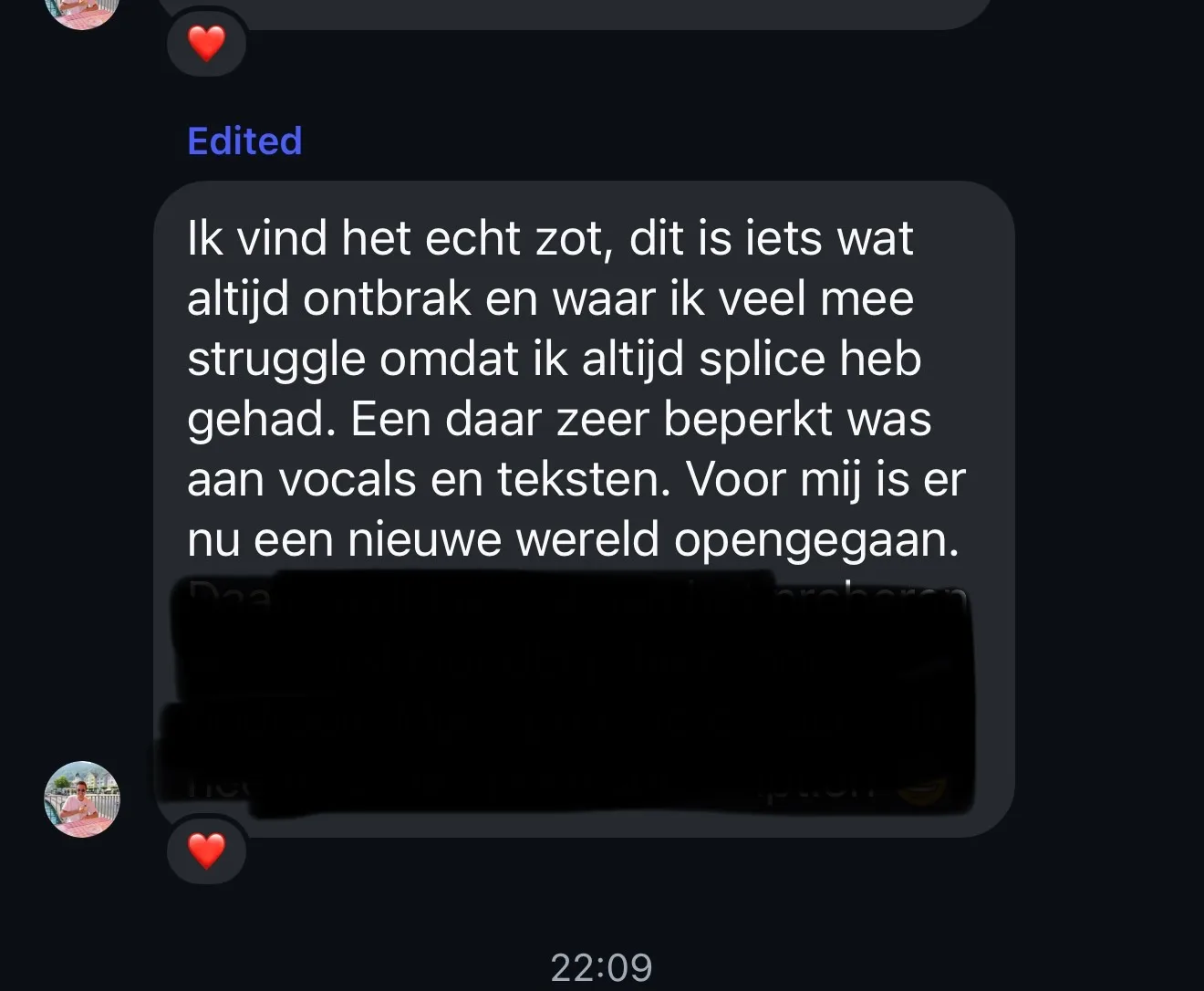 Message from Daan van den Bosch about Vokals opening up vocals beyond Splice